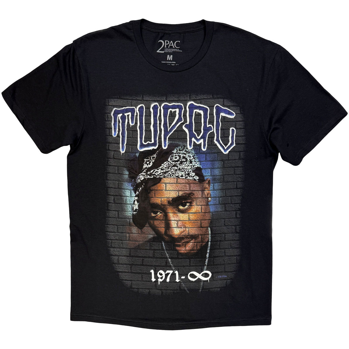 TUPAC - MURAL 1971 - T-Shirt Black