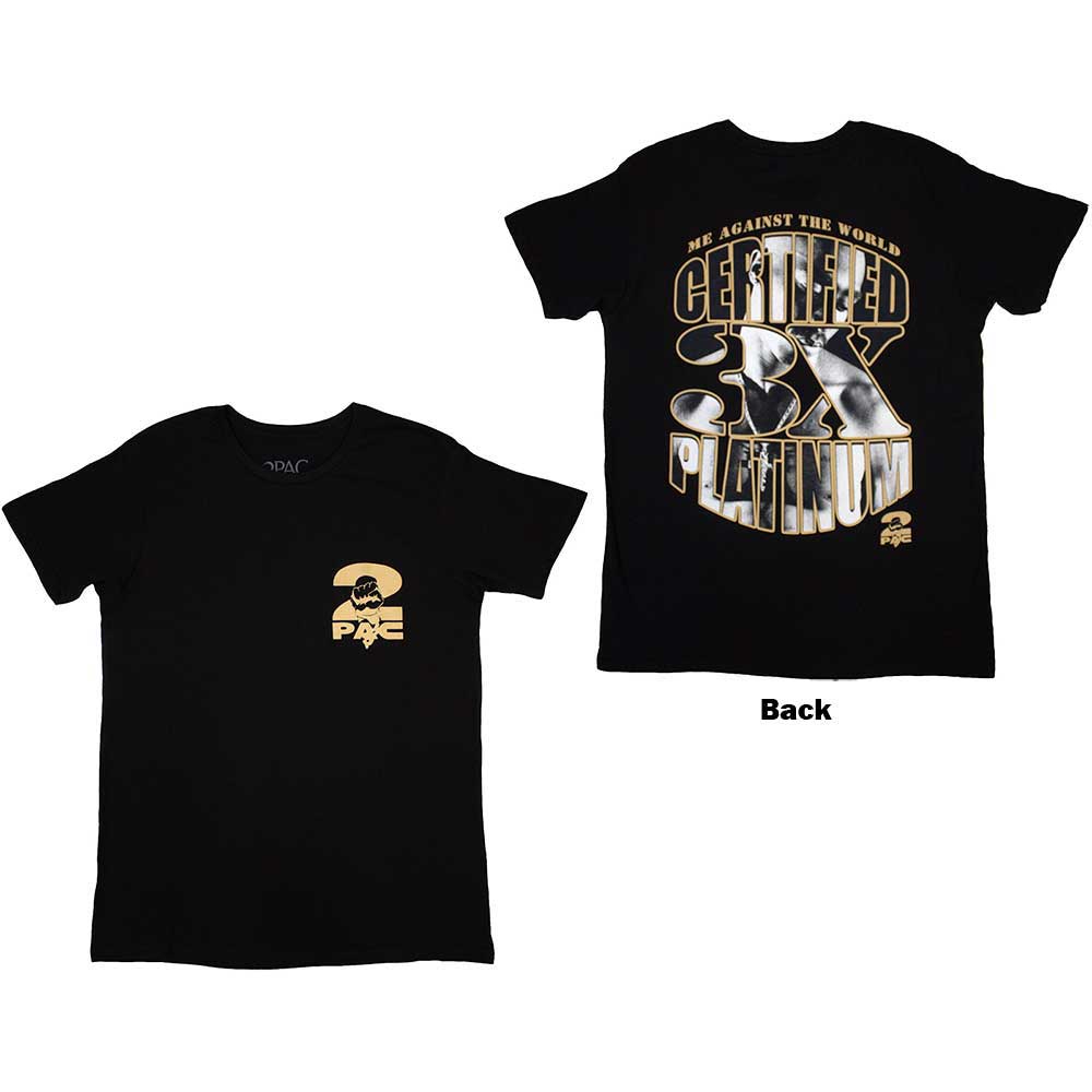 TUPAC - PLATINUM - T-Shirt Black