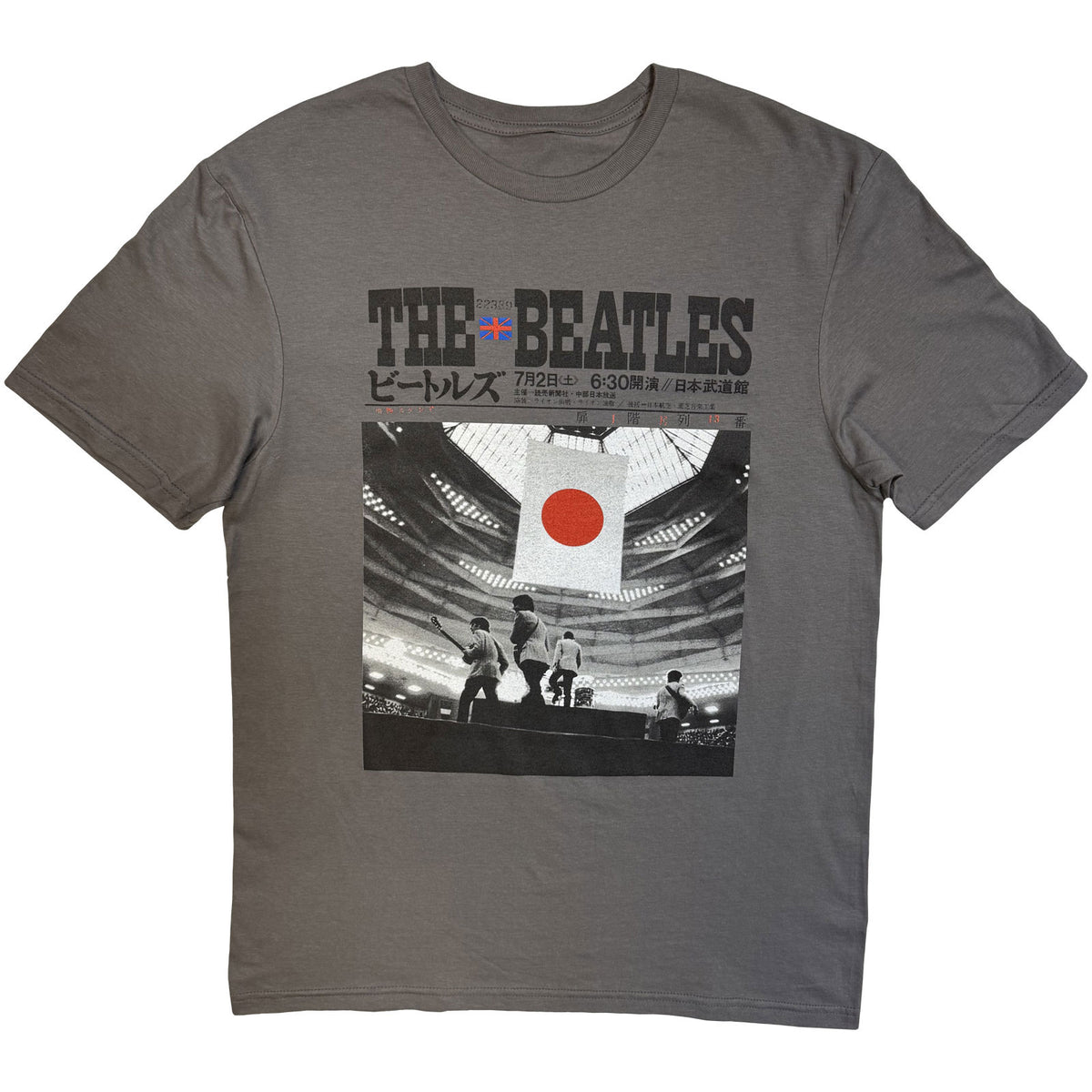 THE BEATLES - AT THE BUDOKAN - T-Shirt Grey
