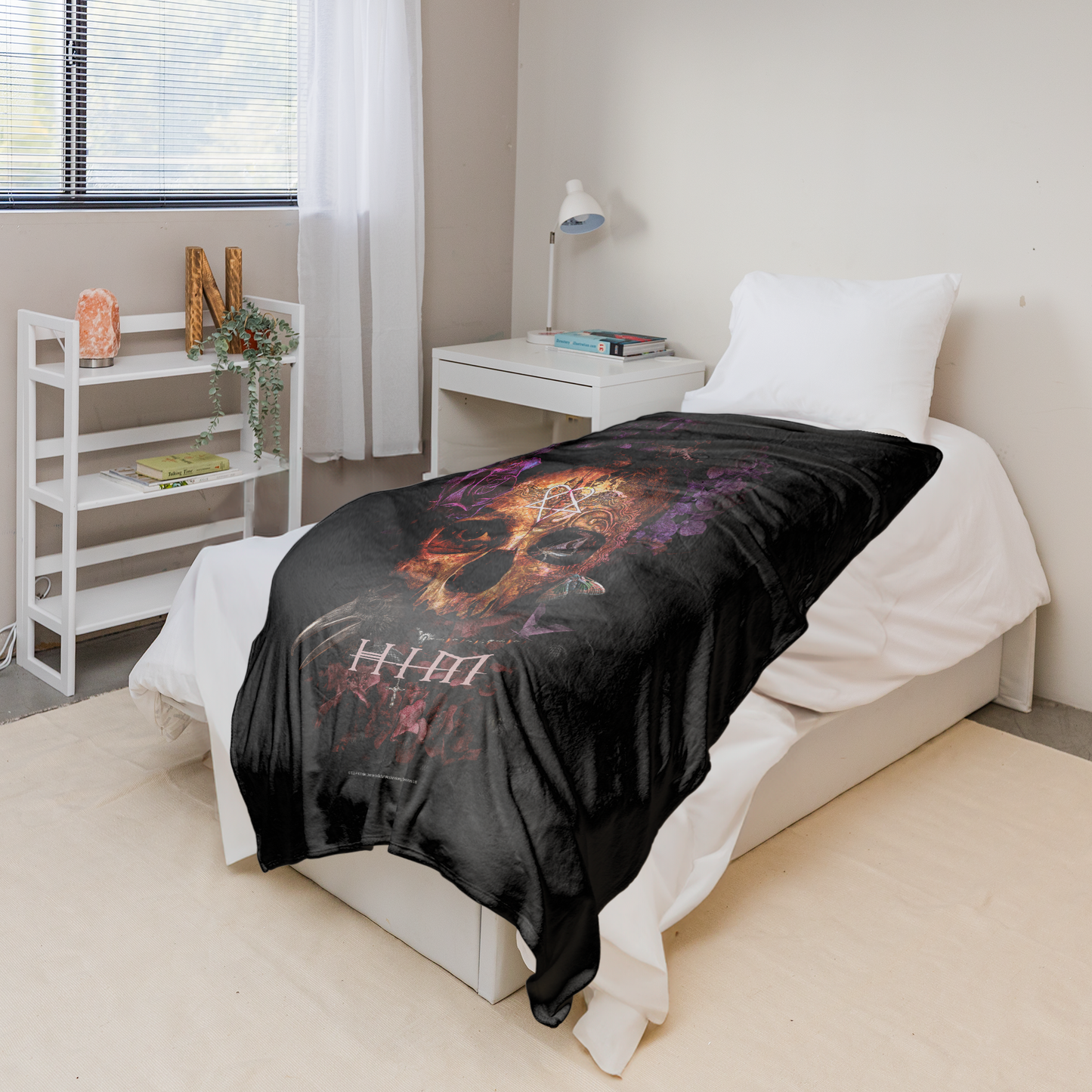 Rocksax HIM Sherpa Fleece Blanket - Corpus