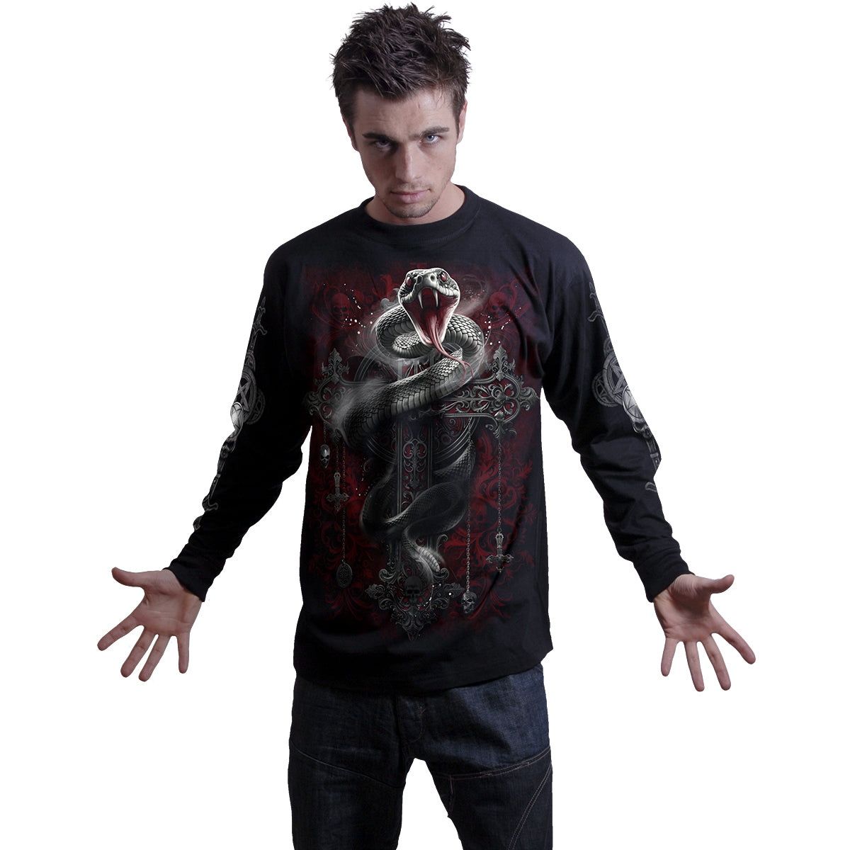 GOTHIC SERPENT - Langarmshirt Schwarz