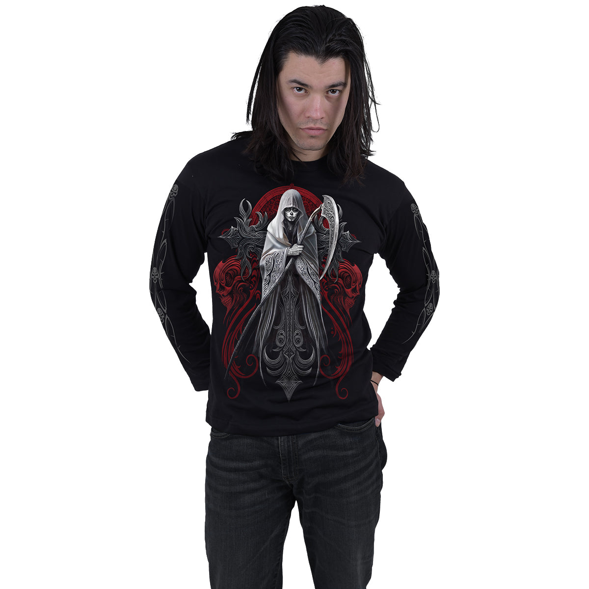 REAPERESS - T-shirt à manches longues noir