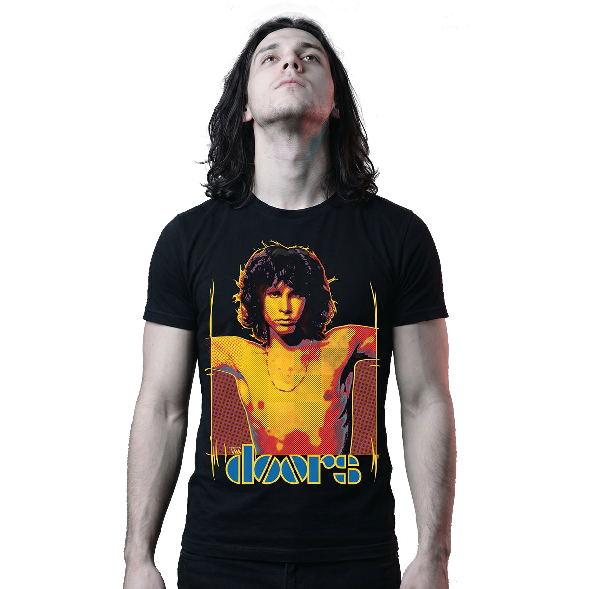 THE DOORS - LIGHT MY FIRE - Front Print T-Shirt Schwarz