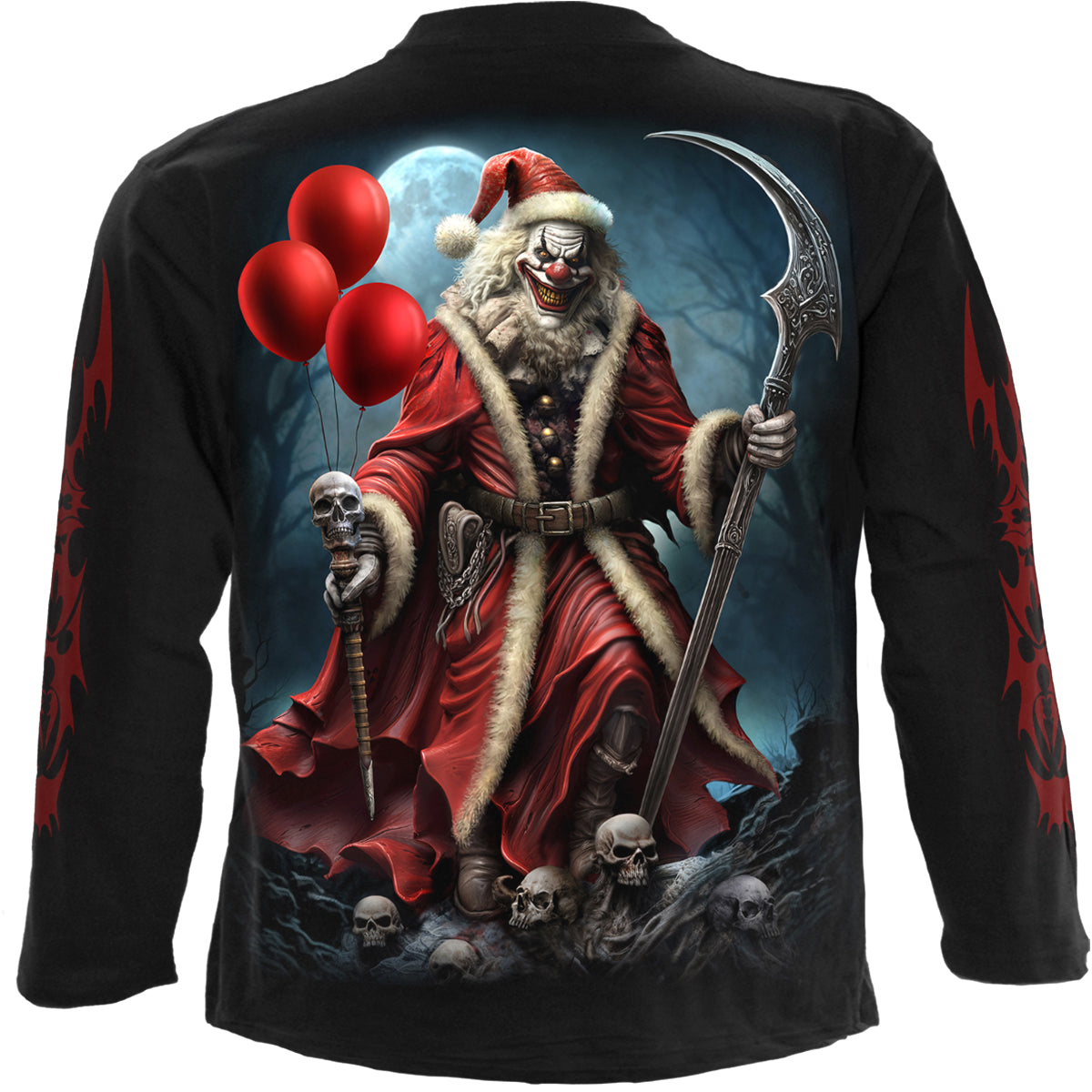 SANTA CLOWN - T-shirt à manches longues noir
