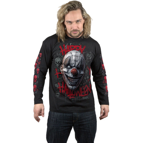 HAPPY HORROWEEN - T-shirt à manches longues noir