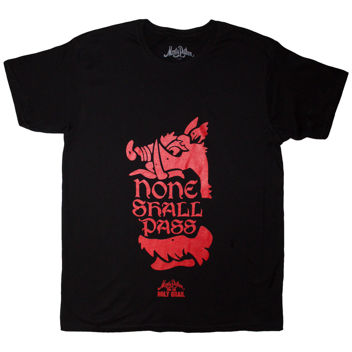 MONTY PYTHON - NONE SHALL PASS - T-Shirt Black