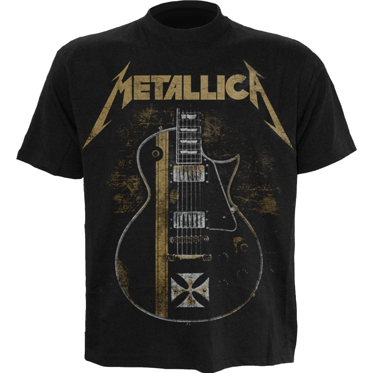 METALLICA - HETFIELD IRON CROSS - Front Print T-Shirt Black