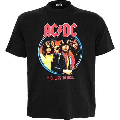 AC/DC - HIGHWAY TO HELL - Front Print T-Shirt Black
