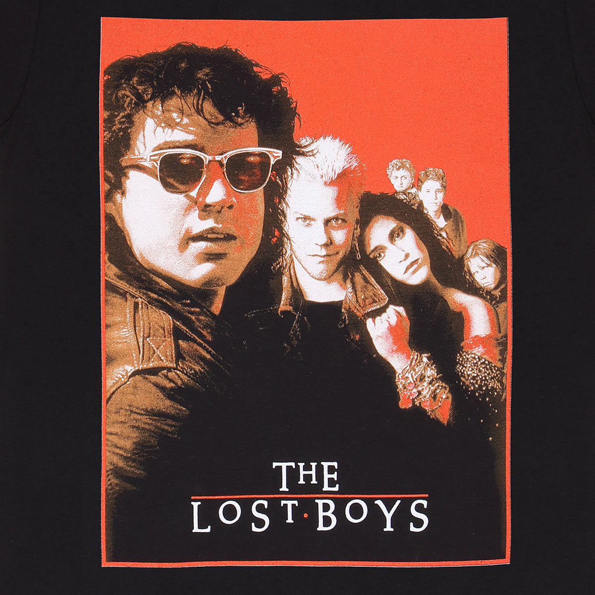 LOST BOYS - POSTER - Front Print T-Shirt Schwarz