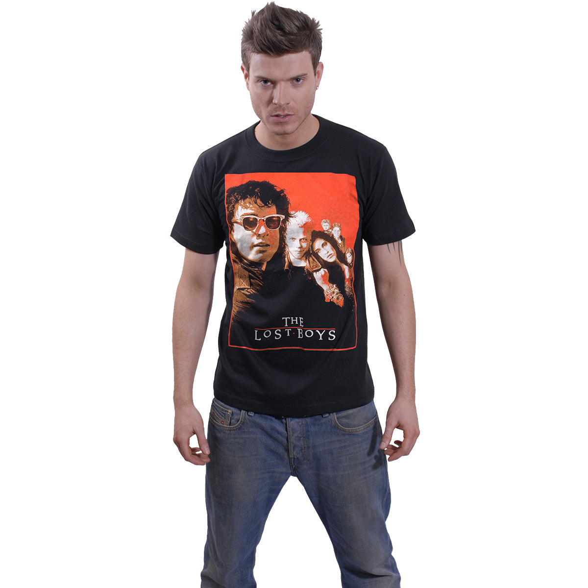 LOST BOYS - POSTER - Front Print T-Shirt Schwarz