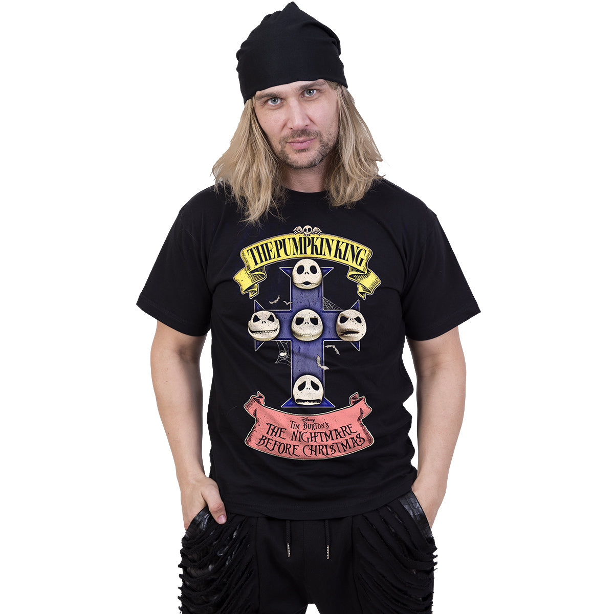 NBX - PUMPKIN KING - T-shirt imprimé sur le devant noir