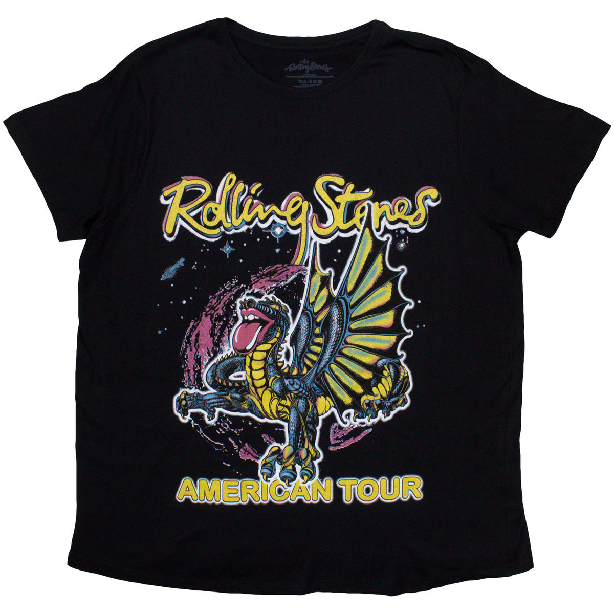 THE ROLLING STONES - AMERICAN TOUR DRAGON - Ladies T-Shirt Black