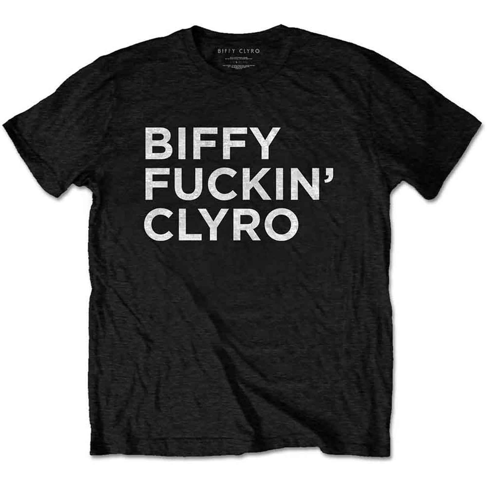 BIFFY CLYRO メンバー直筆サイン入りTシャツ M ビッフィ・クライロ BIFFY CLYRO - BIFFY FUCKING CLYRO - T-Shirt Black