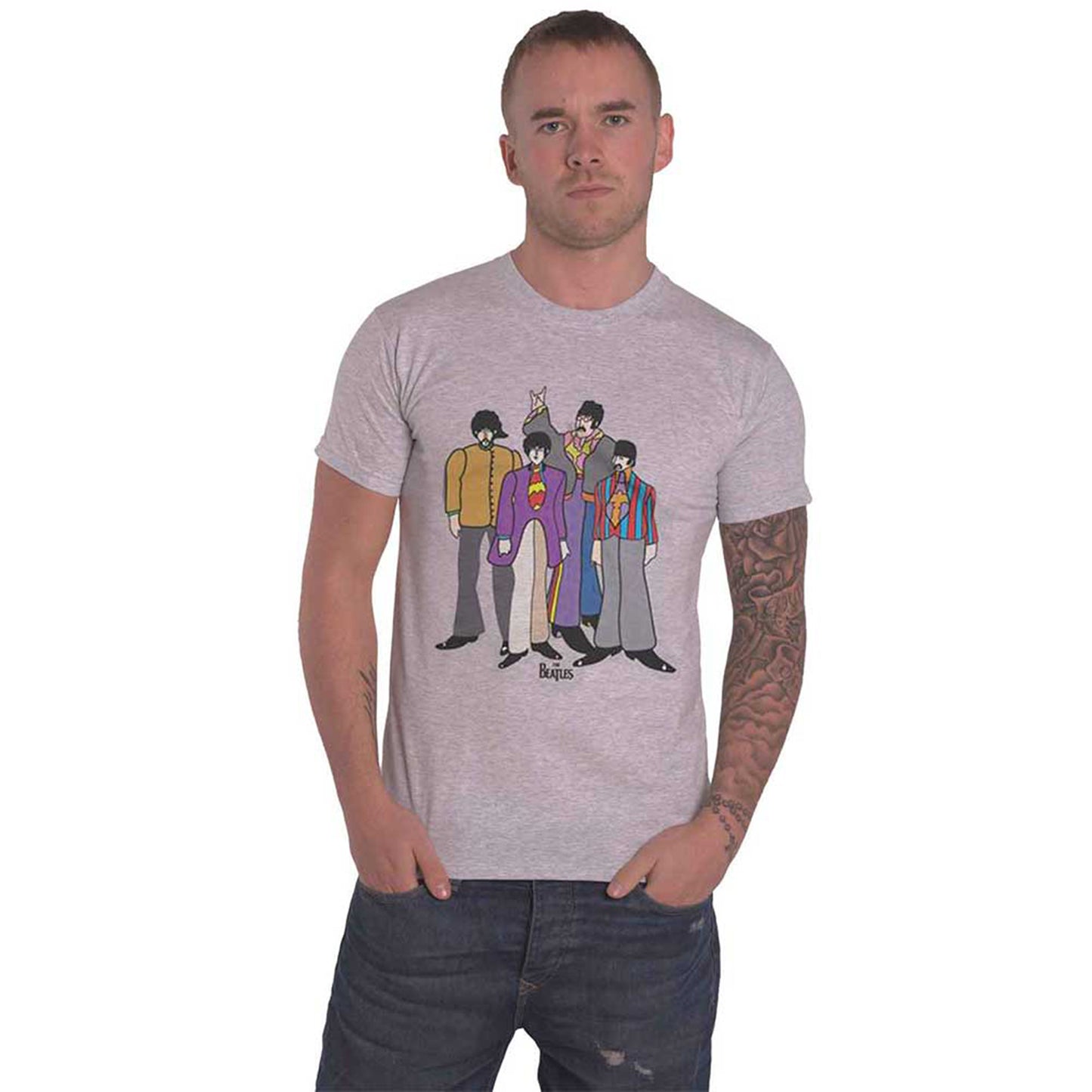 BEATLES, THE - YELLOW SUBMARINE - T-Shirt Grey