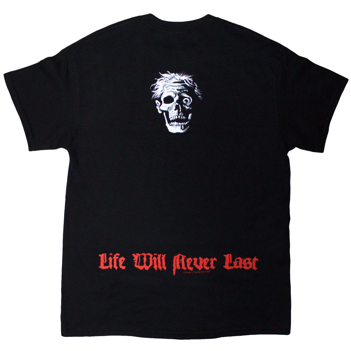 DEATH - LIFE WILL NEVER LAST - T-Shirt Black (Back Print)