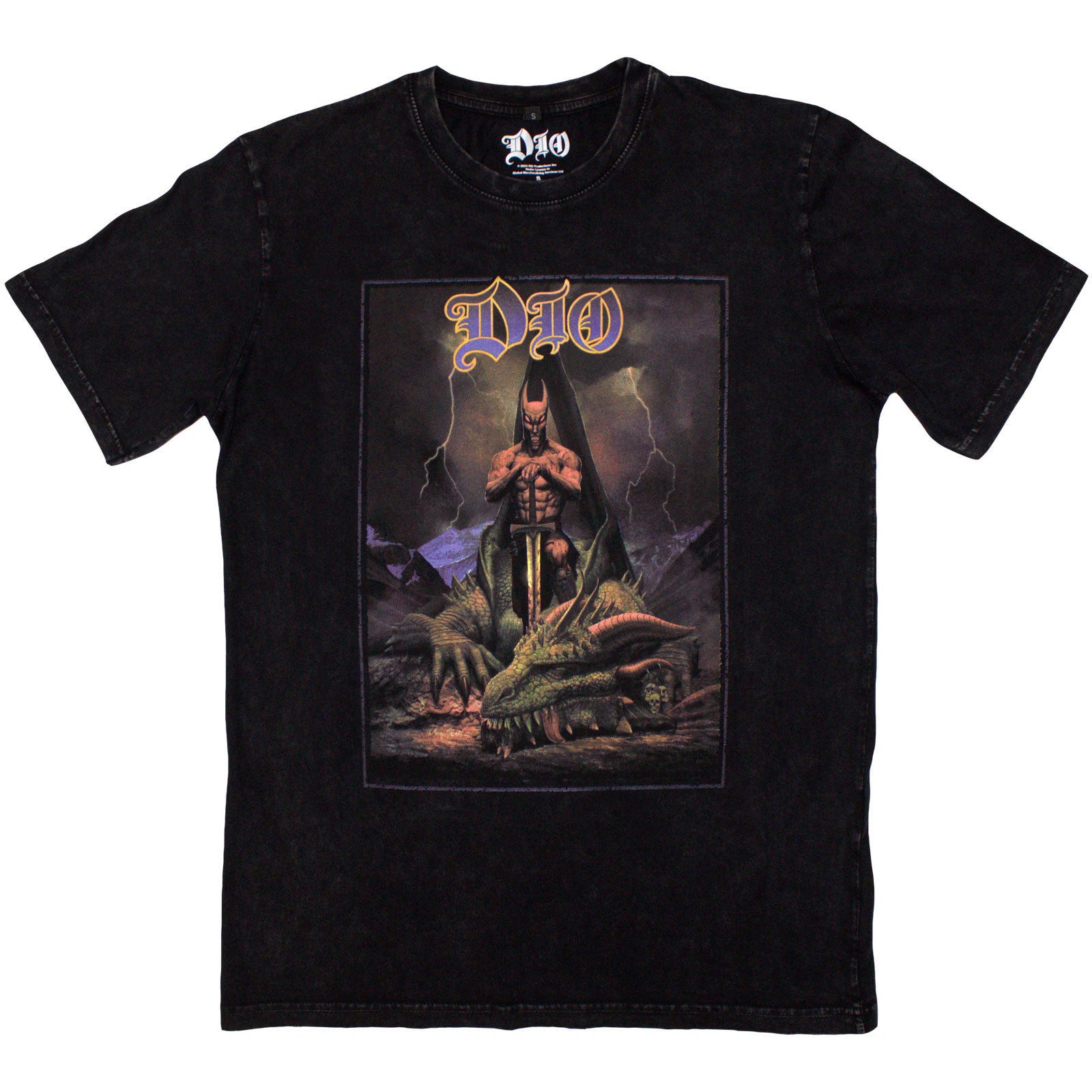 DIO - KILLING THE DRAGON - Stone Wash T-Shirt Black