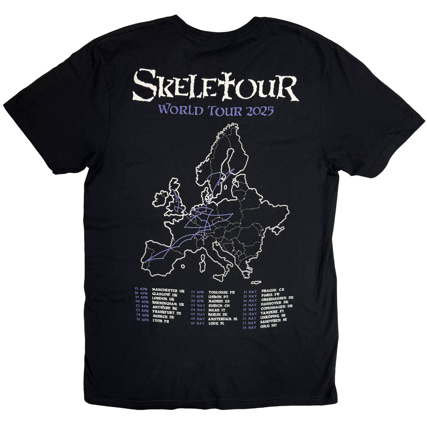 GHOST - SKELETA ALBUM COVER '25 TOUR DATES - T-Shirt Black (Back Print)