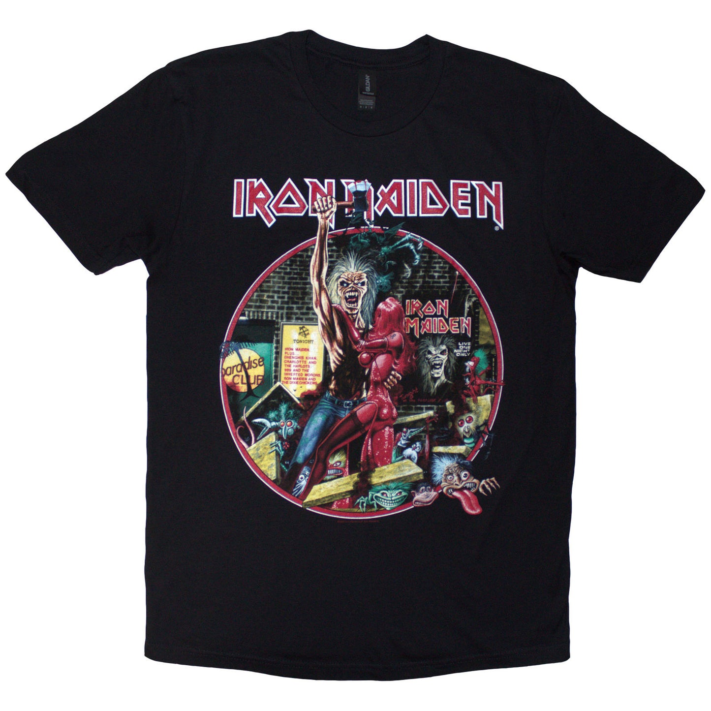 IRON MAIDEN - PARADISE CLUB CIRCLE - T-Shirt Black