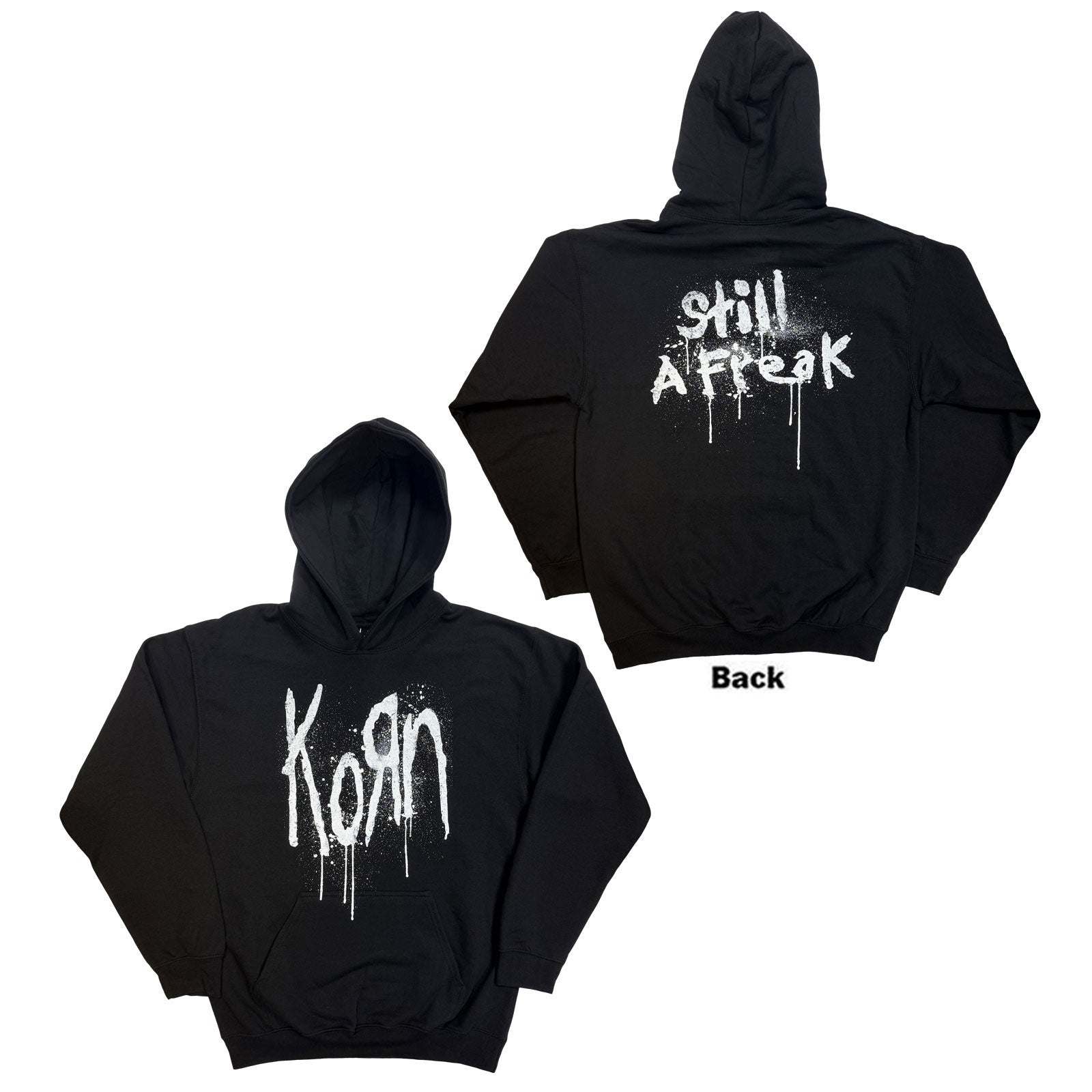 KORN - STILL A FREAK - Pullover Hoodie Black (Back Print)