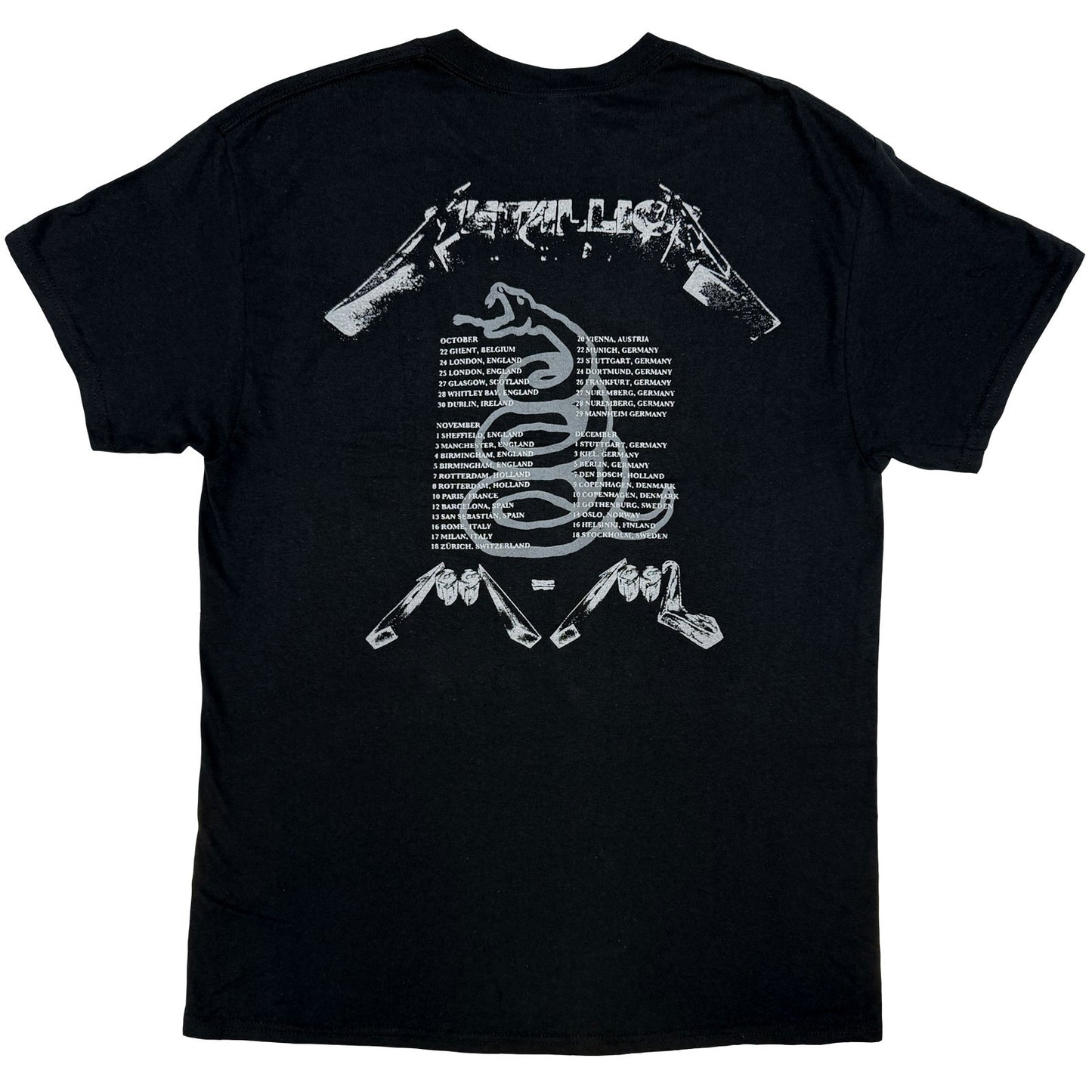 METALLICA - 4 FACES - T-Shirt Black (Back Print)