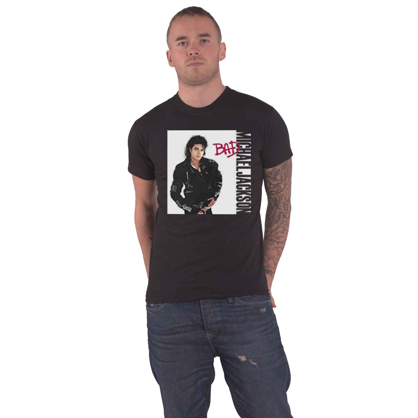 MICHAEL JACKSON - BAD - T-Shirt Black