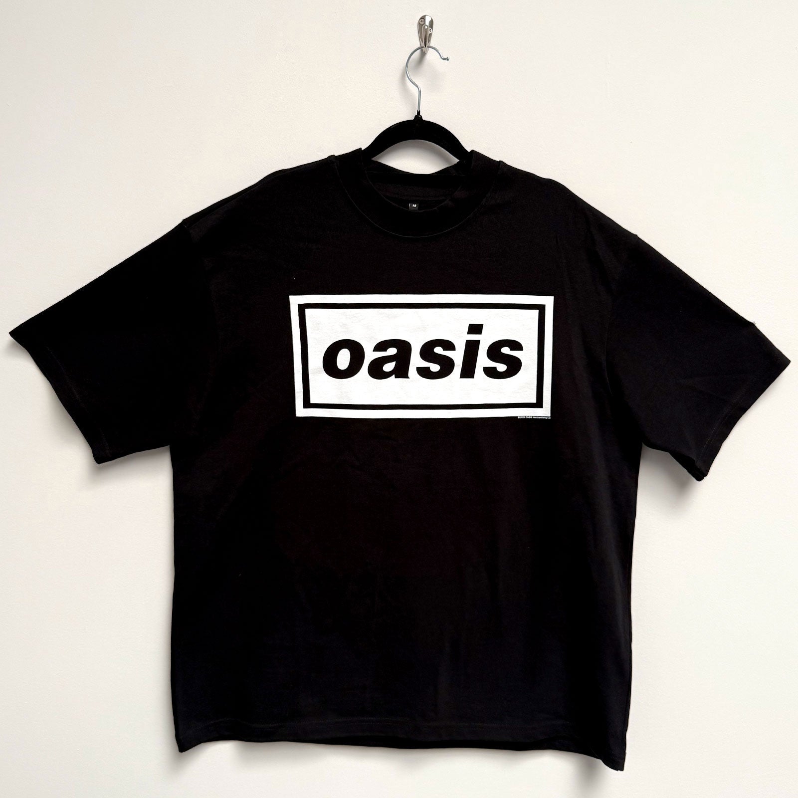 激レア OASIS BOXロゴTシャツ ブラック サイズXL OASIS - DECCA LOGO - Oversized Boxy T-Shirt Black