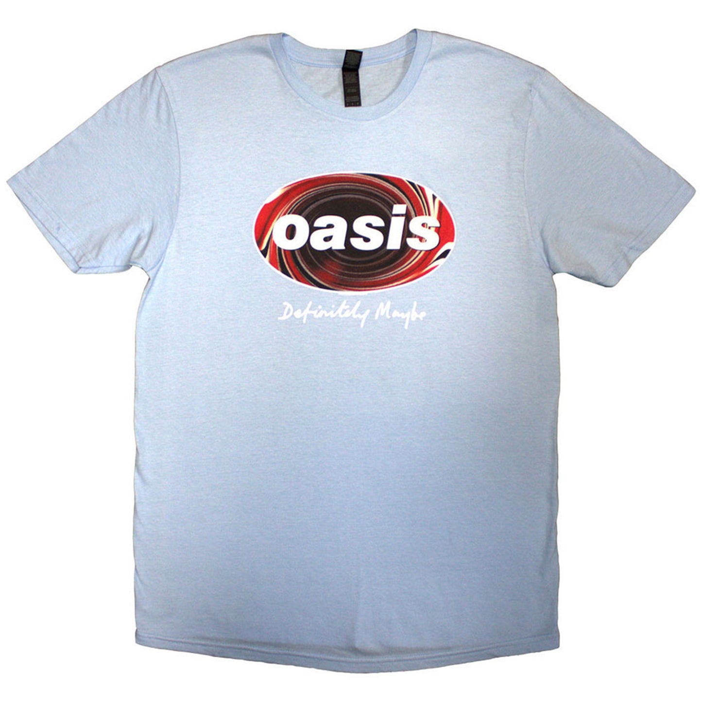 OASIS - DEFINITELY MAYBE UNION JACK OVAL - T-Shirt Blue