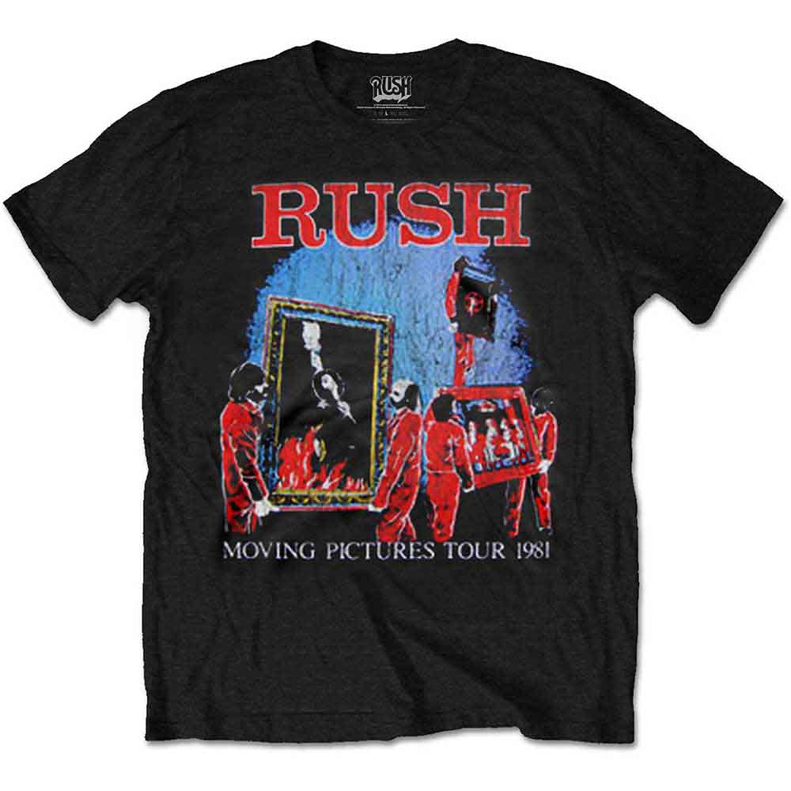 レアS！80s RUSH Moving Pictures Tour Tシャツ RUSH - MOVING PICTURES TOUR - T-Shirt Black