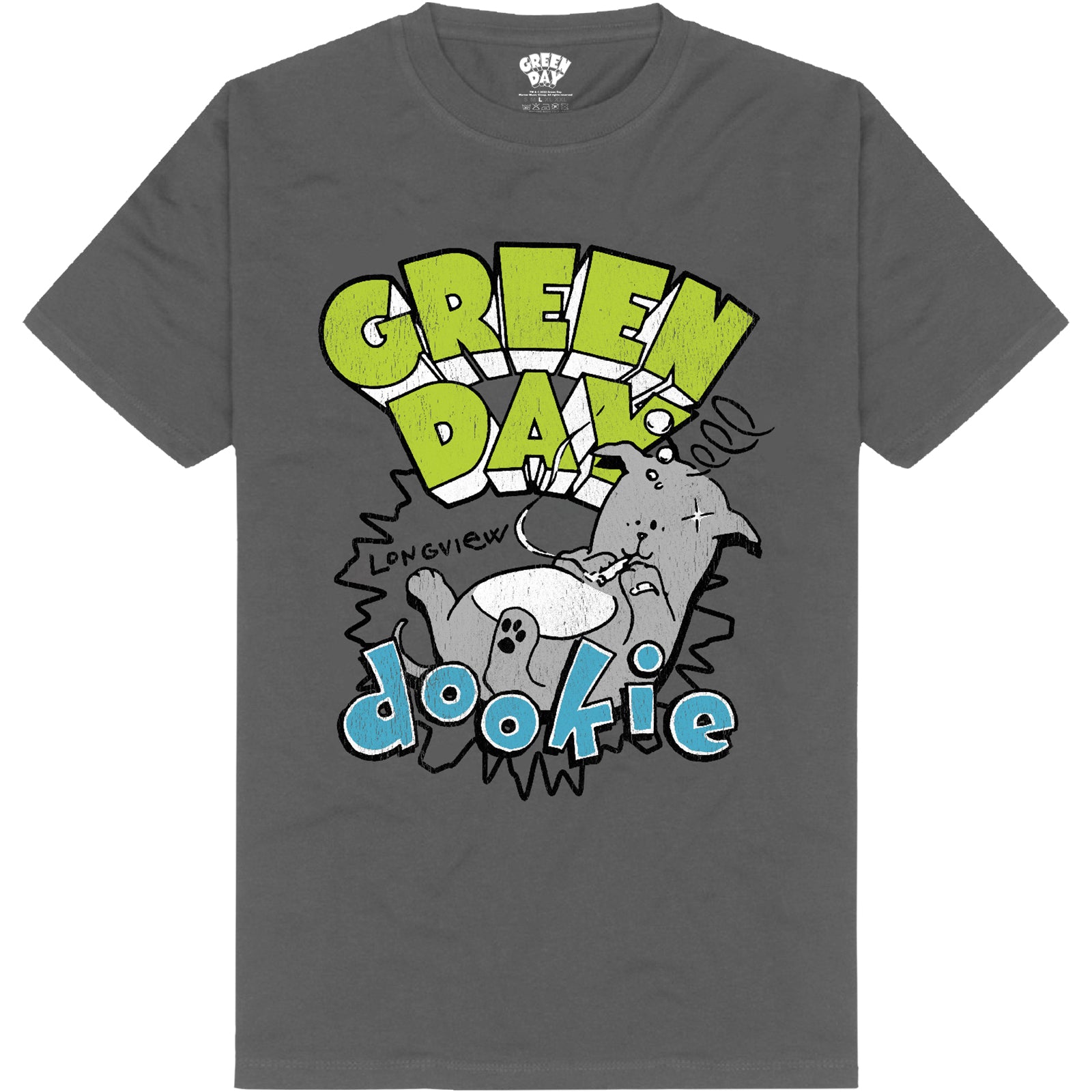 GREEN DAY dookie Tシャツ 90s Lサイズ グレー GREEN DAY - DOOKIE LONGVIEW - T-Shirt Charcoal