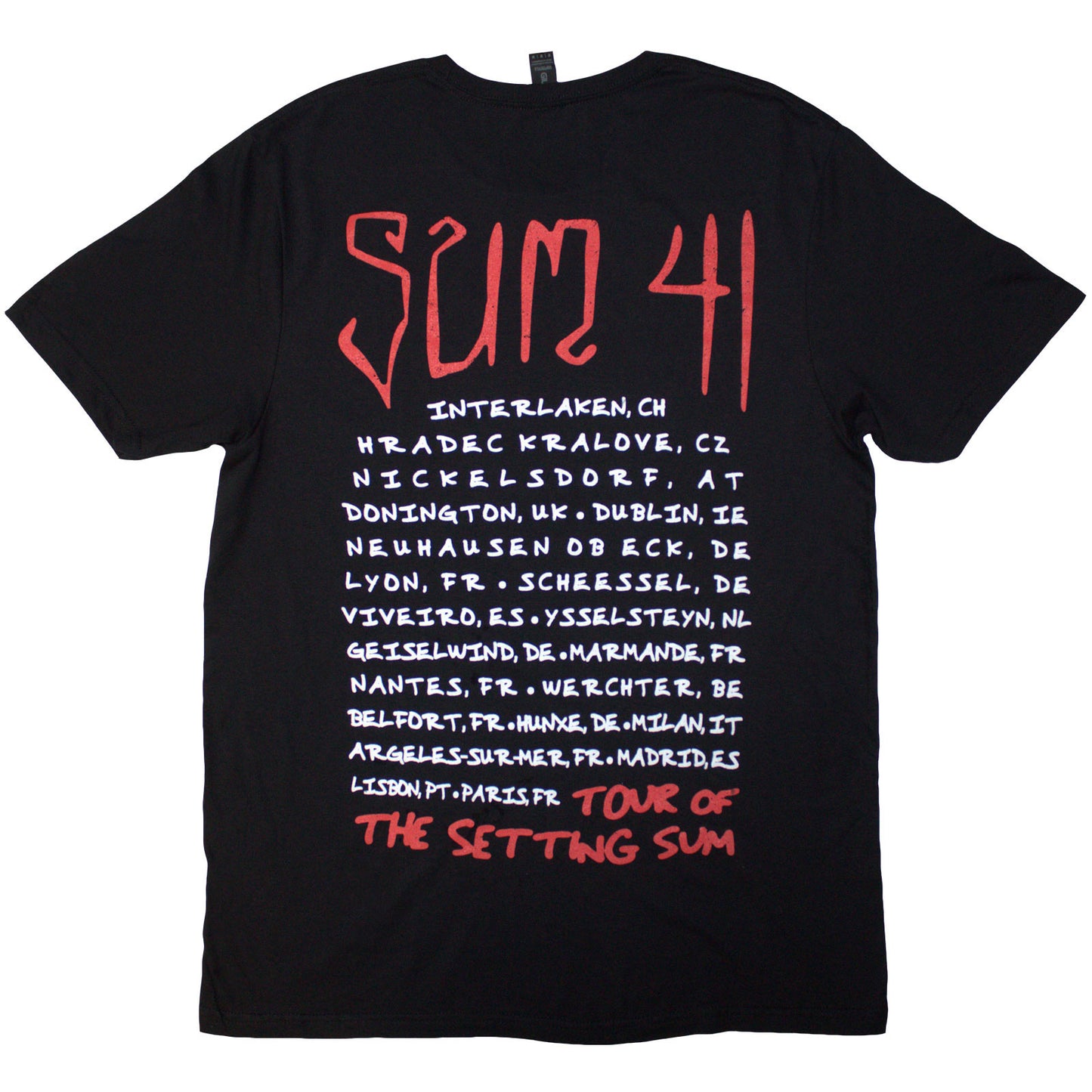 SUM 41 - TOUR '24 SKULL - T-Shirt Black (Back Print & Ex-Tour)