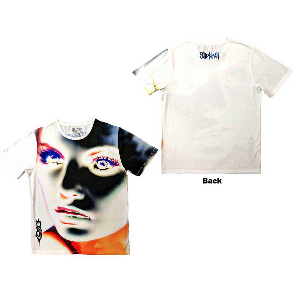 SLIPKNOT - ADDERALL FACE INVERTED - Sublimation T-Shirt White