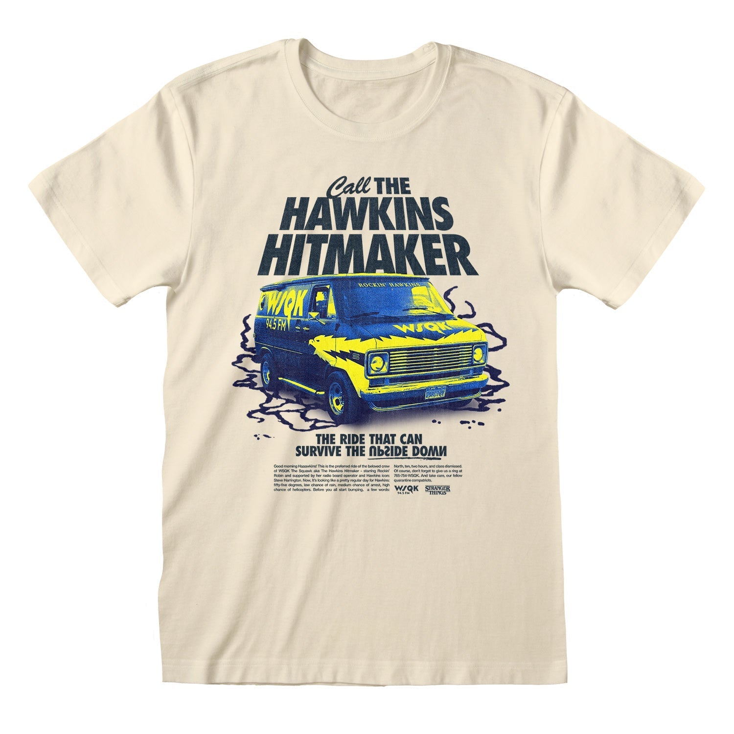STRANGER THINGS HAWKINS HITMAKER T-Shirt Stone - Main Image