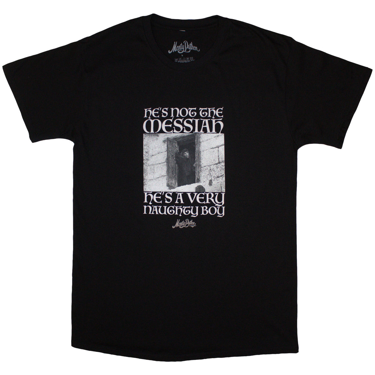 MONTY PYTHON - NAUGHTY BOY - T-Shirt Black