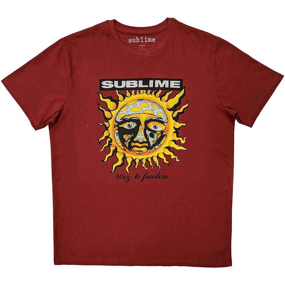 SUBLIME - GRN 40 OZ - T-Shirt Red