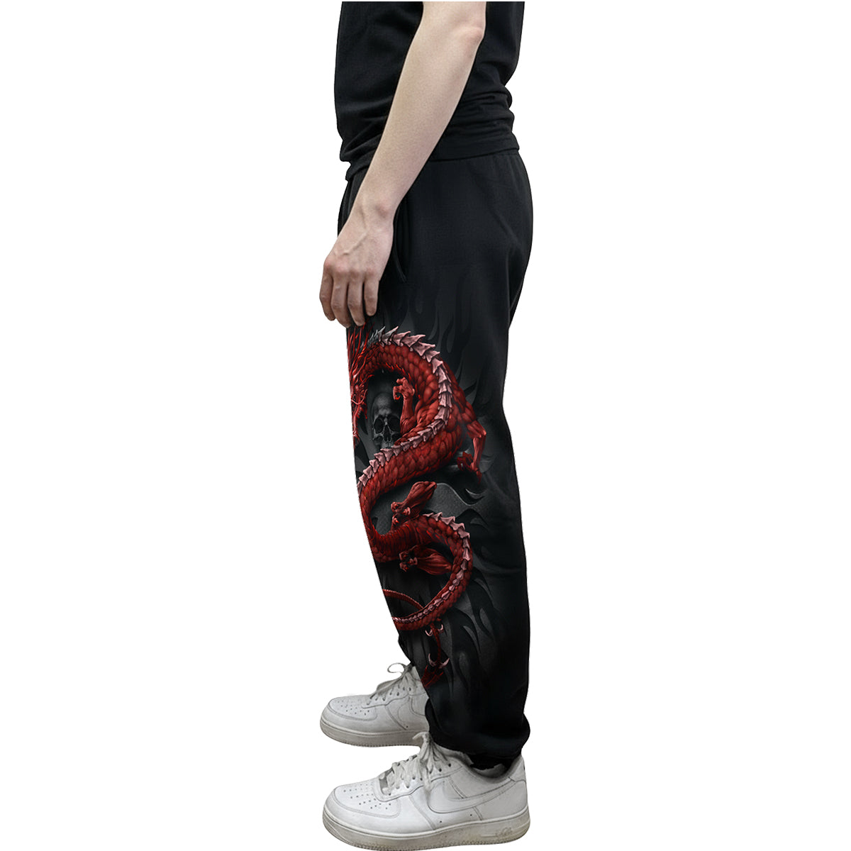 ORIENTAL DRAGON - Pantaloni cargo casual
