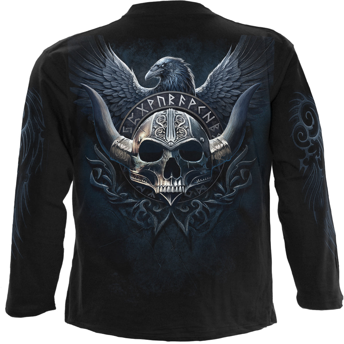 ODIN'S WARRIOR - Maglietta a maniche lunghe nera