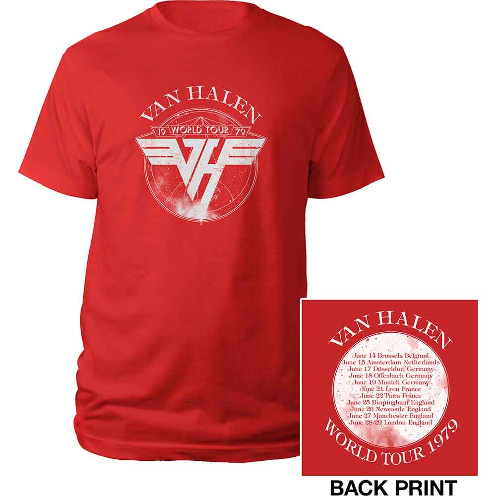 VAN HALEN エディ・ヴァン・ヘイレン Tシャツ　Ｍサイズ VAN HALEN - 1979 TOUR - T-Shirt Red