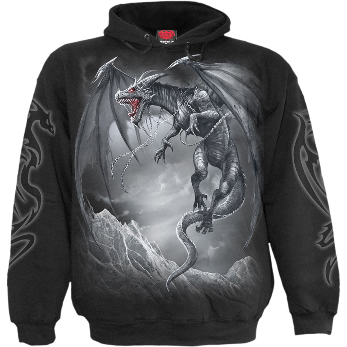 Black dragon hoodie best sale