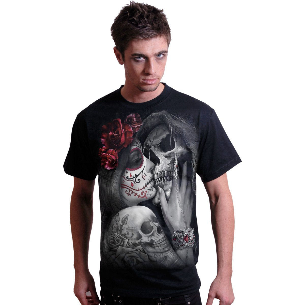 DEAD KISS - T-Shirt Black - Spiral USA