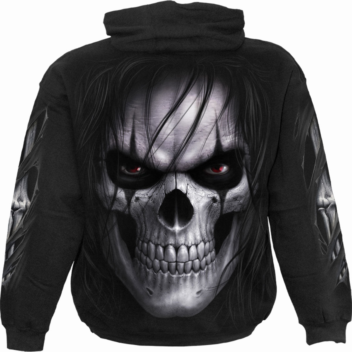 NIGHT STALKER - Felpa con cappuccio nera