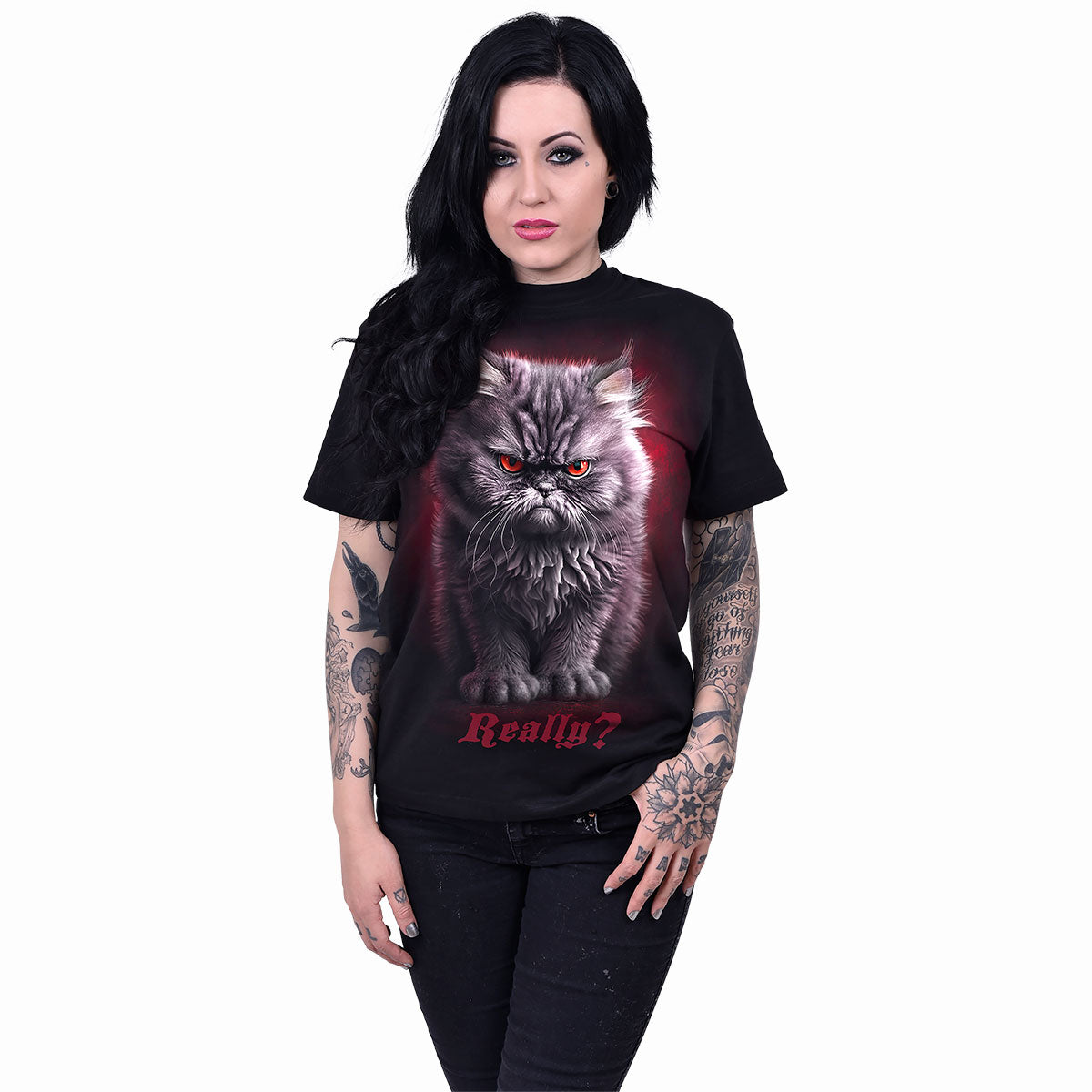 ANGER MANAGEMENT - Front Print T-Shirt Schwarz