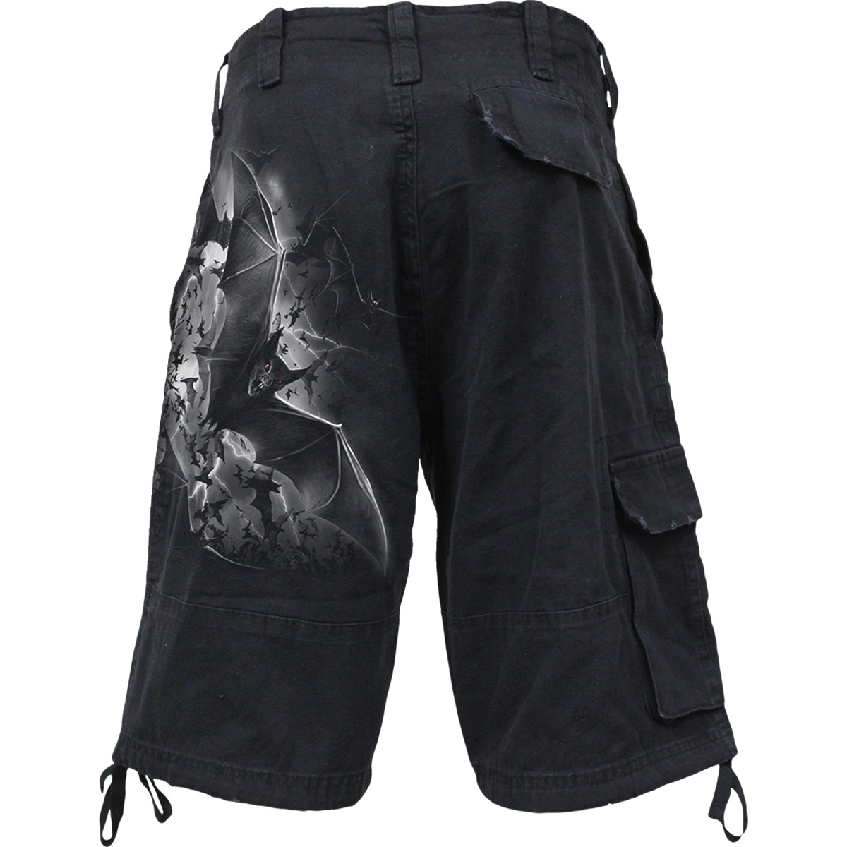 BAT CURSE - Vintage Cargo Shorts Black