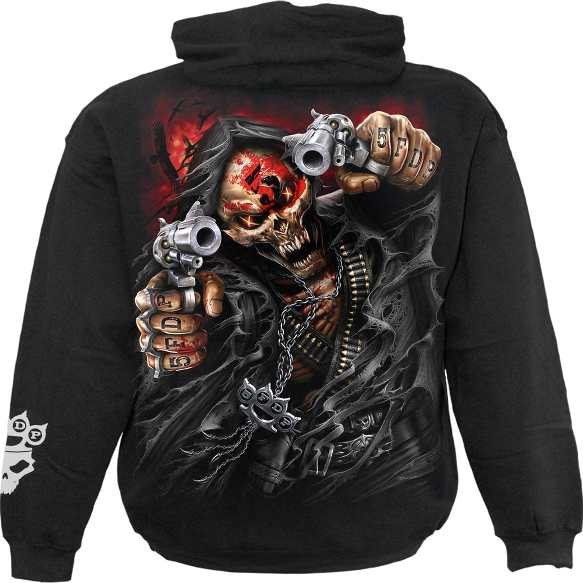 5FDP - ASSASSIN - Sudadera con capucha Licensed Band Negra