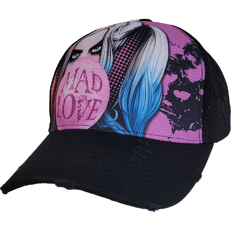 HARLEY QUINN - MAD LOVE - Baseball Caps Distressed with Metal Clasp