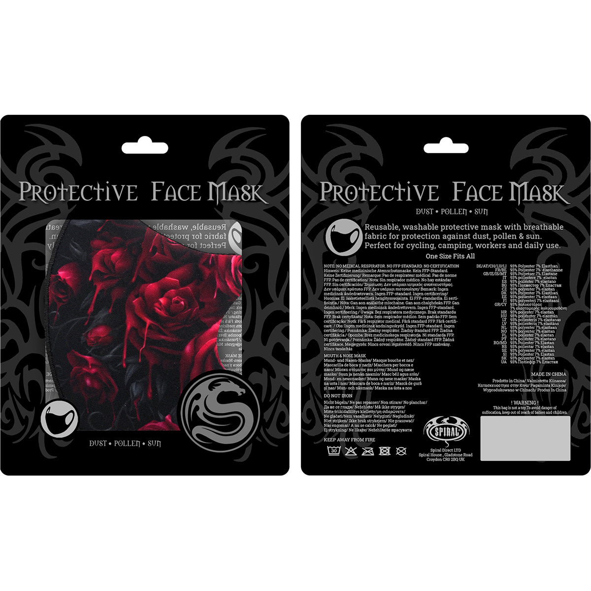 BLOOD ROSE - Face Mask