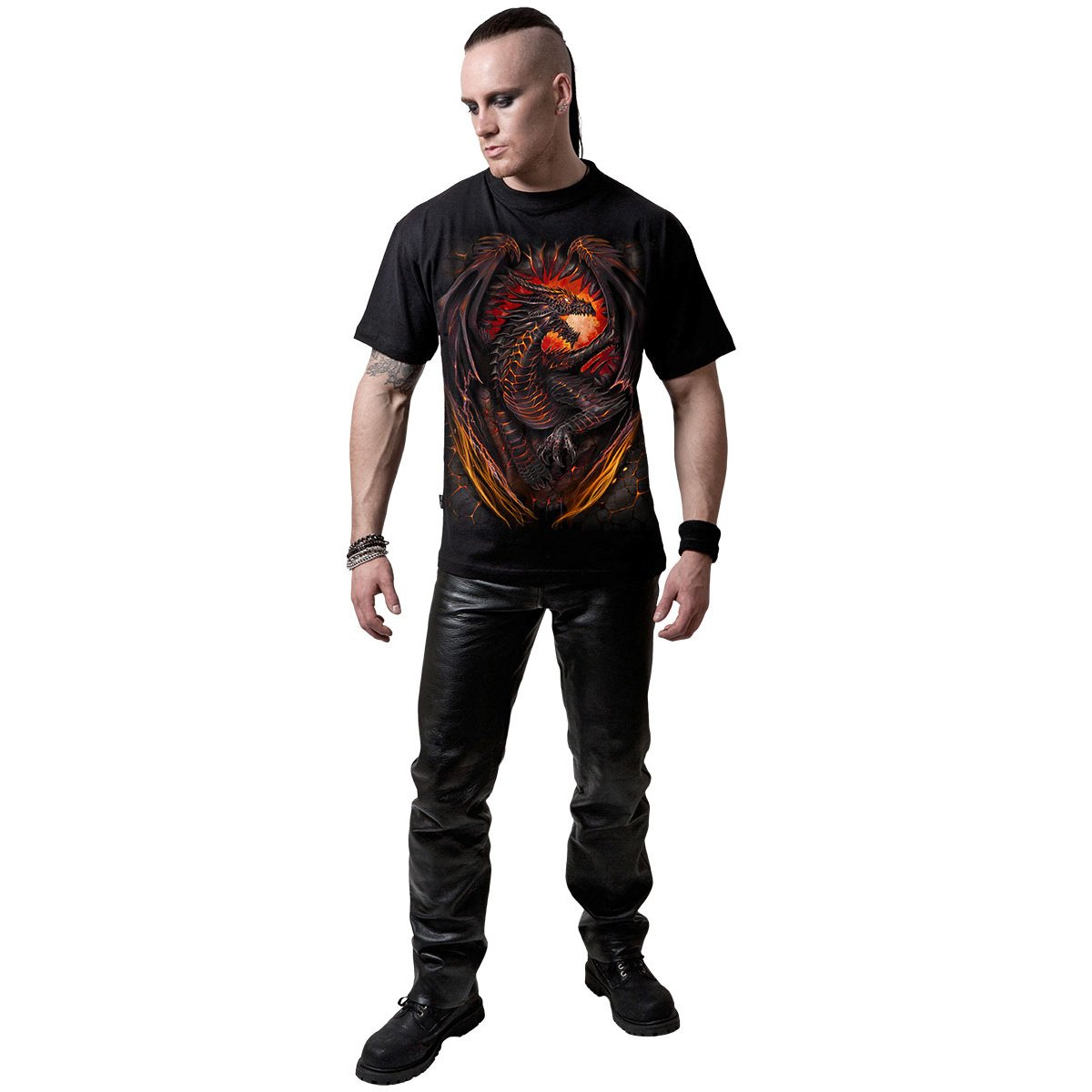 DRAGON FURNACE - T-Shirt Black - Spiral USA