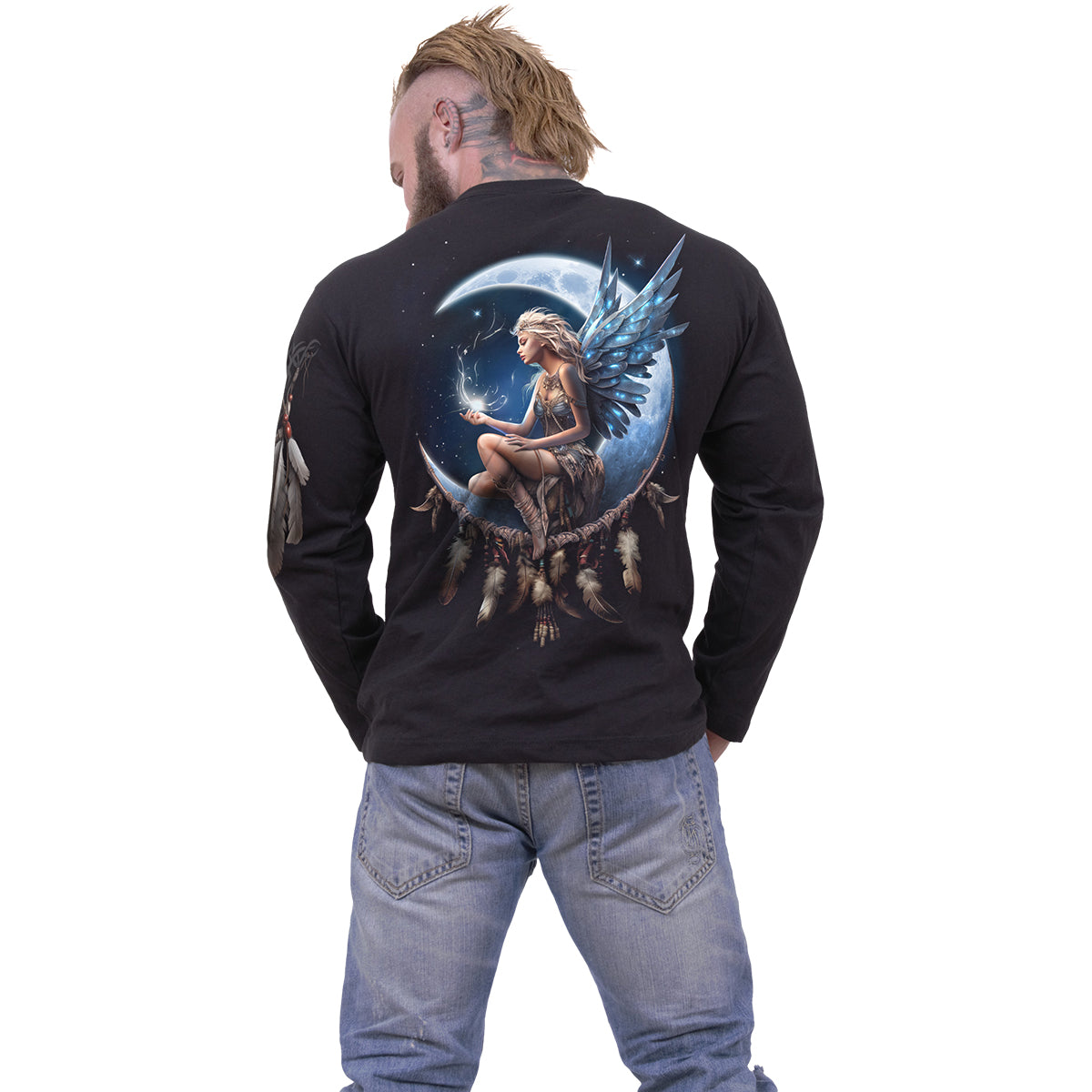 Moon Fairy - Camiseta Longsleve Black