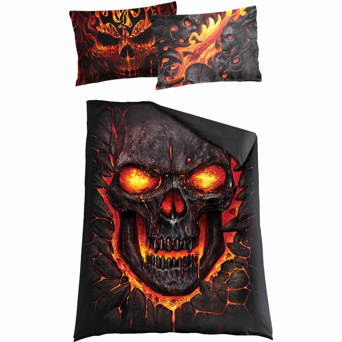 SKULL BLAST - Single Duvet Cover + UK And EU Pillow case - Spiral USA