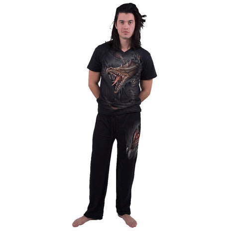 BREAKING OUT - 4pc Mens Gothic Pyjama Set