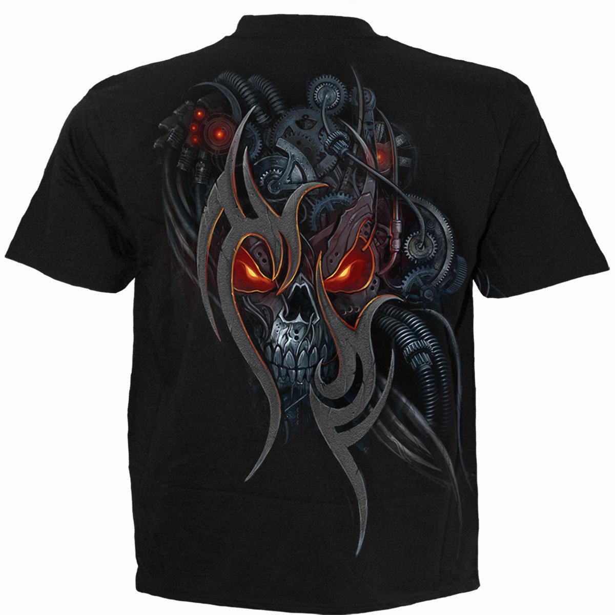 STEAMPUNK SKULL - Maglietta nera